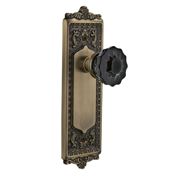 Nostalgic Warehouse Eadcrb_Prv_234_Nk Egg And Dart Solid Brass Rose Privacy Door Knob Set