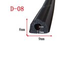 thumbnail image 1 of 1/2/3 Meters D-type Self-adhesive Universal EPDM Sound Insulation Sealing Strip for Car Electrical Box Doors Windows Waterproof Dustproof, 1 of 5