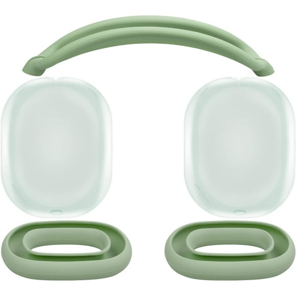 AirPods Max Protective Kit, Headband Case + TPU Case Protector + Silicone Eartips Cover, Sweatproof, Easily Washable, Anti-Scratch Accessory