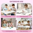 thumbnail image 4 of JOYMOR Kids Table and 2 Chairs Set with Storage & Removable Tabletop, Panda Ear Chairs, 3-in-1 Kids ActivityTable for Craft, Playroom Toddler Table and Chair Set for Kids 2-5, 4 of 7