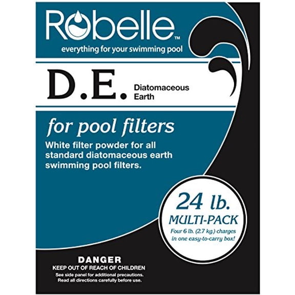 Robelle 4024 D.E./Diatomaceous Earth Powder for Swimming Pools, 24-Pound