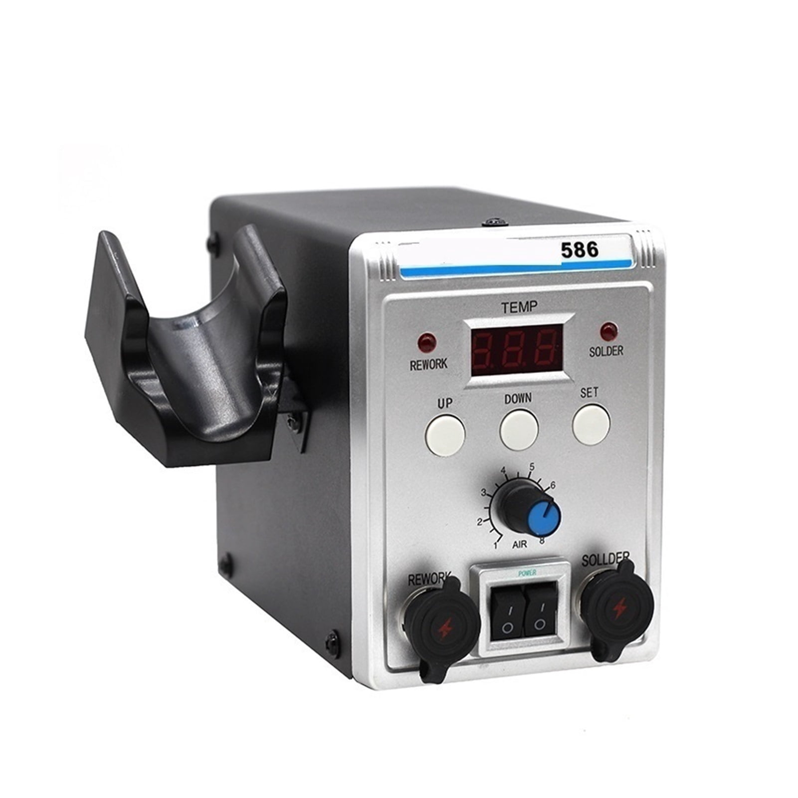 8586 Soldering Station Portable Digital Hot Air Gun BGA Rework Solder Station Hot Air Blower Heat Gun Desoldering Tool