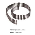 thumbnail image 2 of YSNOOWE 2Pcs Small Fence Mini Fence Decor Coffee Wood Handmade Design for Mini Farm, 2 of 7