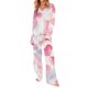 thumbnail image 5 of TaTaai Women's Printed Lapel Pajama Set, Long Sleeve Casual Top and Pants, Two Piece Loungewear, Valentine's Day Sleepwear Gift, 5 of 8