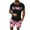 A-Pink, variant on GERsome Men's 2 Piece Tracksuits Sets Quarter Zip Short Sleeve Tops and Shorts Outfits Casual Athletic Jogging Summer Sportswear S-3XL