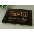 thumbnail image 3 of Wooden Photo Album Wedding Scrapbook Handmade Personalized Wood Engraved Guest Book, 3 of 6