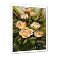 thumbnail image 2 of Designart 'Abstract Four VIntage Pink Roses' Traditional Framed Art Print, 2 of 4