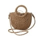thumbnail image 2 of Bolso tejido Fernando Bolsa de compras de cuerda de papel para verano Camping Playa Viajes Mujeres Caqui, 2 of 8