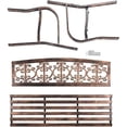 thumbnail image 3 of Plow & Hearth Montebello Metal Garden Bench, 3 of 6
