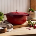 thumbnail image 7 of Staub Cast Iron Essential French Oven, Dutch Oven, 5-quart, serves 5-6, Made in France - Cherry, 7 of 7