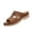 Brown, variant on Perforated Wedge Slide Sandals, Women's Open-Toe Metal Ring Shoes, 2026 Women's Comfortable Wedge Sandals - Slip-On Platform Flat Shoes With Arch Support for Outdoor Walking, Beige 8.5