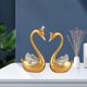 thumbnail image 4 of 2x Esculturas de estatua de cisne de pareja nórdica, figuras decorativas de artesanía de arte animal moderno para accesorios de estar, de Baoblaze Estatua de pareja cisne, 4 of 8