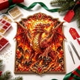 thumbnail image 6 of 3D Layered Dragon Diamond Kit 10x12in, Round Drill Canvas Wall Art, Christmas Decoration Indoor Wall Ornament Home Tabletop Decor, 6 of 6