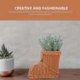 thumbnail image 2 of Home Cups Tray Handmade Style Seagrasss Table Planter Boot- Pampas Basket Handwoven Fruit Center Shape Organizer Rattan Plant Hand Stems Wicker Flower, 2 of 4