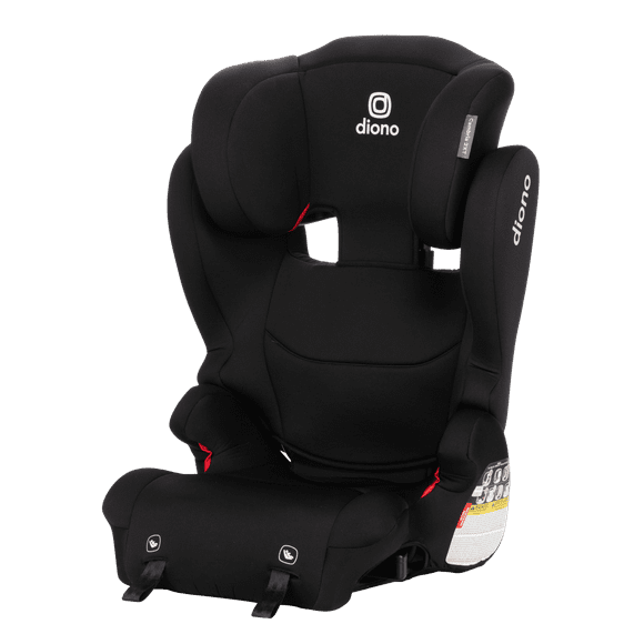 Diono Cambria 2XT Latch 2-in-1 High Back to Backless Booster Car Seat, Black Storm