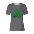 thumbnail image 4 of Mujeres Manga Corta de Verano Tops Impreso Sudadera Casual, Cuello Redondo Blusa Ligera para la Primavera Y el Verano, 4 of 4