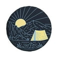 thumbnail image 3 of LNWH Retro Sunset Camping Adventure Pattern Waterproof Spare Tire Cover, Universal Spare Tire Wheel Covers 17 inch, 3 of 8