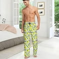 thumbnail image 4 of PISONIC Funny Mens Pajama Pants Lounge Men's Pajama Bottoms Soft Sleep Pants With Pockets Drawstring, 4 of 7