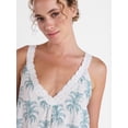 thumbnail image 5 of Joyspun Women’s V Neck Woven Sleep Chemise, Sizes XS-3X, 5 of 6
