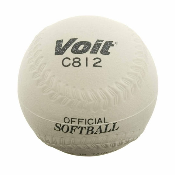 ATHLETIC CONNECTION Voit174 12 Sponge Center Softball White