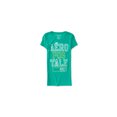 thumbnail image 1 of Camiseta gráfica con logotipo de lámina Aeropostale para mujer verde talla mediana, 1 of 1