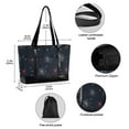 thumbnail image 2 of FORMRS Canvas Laptop Tote Bag for Women with 15.6" Computer Compartments Shoulder Handbag, Starry Night Pattern, 2 of 7
