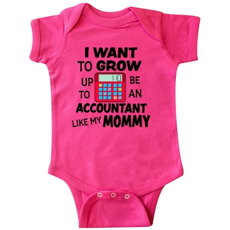 

Inktastic I Want to Grow Up to Be an Accountant Like My Mommy Gift Baby Boy or Baby Girl Bodysuit