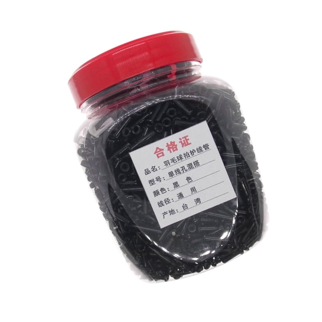 VONKY Lightweight Badminton Racket Racquet Grommets Eyelets Black Nylon B style Durable 1 line hole mix