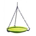 thumbnail image 1 of Achla Designs Hand Blown Crackle Glass Hanging Outdoor Birdbath, Fern Green, 1 of 5