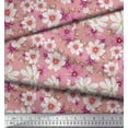 thumbnail image 2 of Soimoi Silk Fabric Cosmos Floral Print Fabric by Yard 42 Inch Wide, 2 of 3