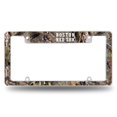 thumbnail image 3 of Boston Baseball Red Sox Chrome Metal (Set of 2) License Plate Frames with Bold Mossy Oak Camouflaged Camo Design, 3 of 5
