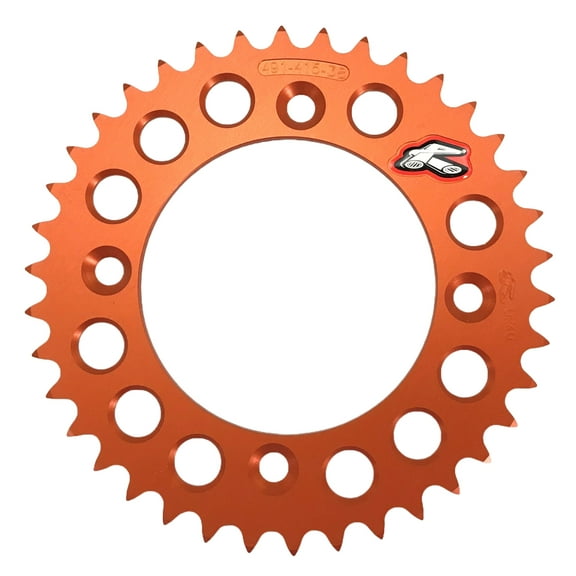 Renthal 38 Tooth Orange Ultralight Rear Sprocket (491--415-38P-OR)