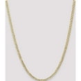 thumbnail image 2 of 14K Yellow Gold 3.8mm Open Concave Curb Chain (24 X 3.8) Made In South Africa lcr100-24, 2 of 5