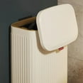 thumbnail image 2 of Dalazy Multi-purpose Stainless Steel Trash Can And Efficient Organization Lightweight Easy To milky white Roman 8L, 2 of 6
