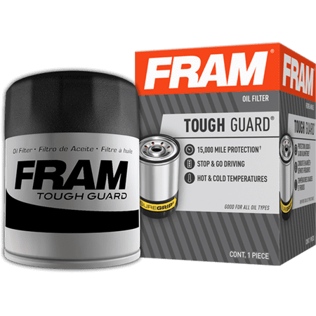 FRAM Tough Guard 15,000 Mile Oil Filter, TG2 for Select Chevrolet, Chrysler, Dodge, Ford, Jeep, Mazda, and Mercury Vehicles Fits select: 1993-2014 FORD F150, 2008-2012 DODGE RAM 1500