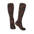 thumbnail image 4 of Daiia Sports Socks Floral Printed Novelty Crew Socks for Men Women Knee High Socks Cotton Socks Soft & Breathable Support Unisex Socks, 4 of 9