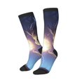 thumbnail image 2 of Vsdgher Dreamy Forest Elf Print Thigh High Socks Extra Long Stretchy Sock Women Over Knee High Opaque Stocking Daily Wear, 2 of 5