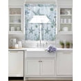 thumbnail image 3 of Coastal Starfish Swag Kitchen Curtains Sets for Windows 24 Inch Length, Nautical Coral Tropical Fish Seashells Short Window Curtain Panels Swags Valances and Tiers 3 Piece Set for Cafe/Dining Room, 3 of 5