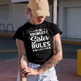 thumbnail image 2 of I'm the Youngest Sister, Rules Don't Apply to Me - Funny Witty Sibling Rivalry Quote, Military Green T-Shirt, XL, 2 of 5