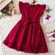 thumbnail image 2 of Odeerbi Niñas Verano Ruffle Vestidos Princesa Vestido Vacaciones En La Playa Sin Mangas Cuello Redondo A-Line Dress, 2 of 5