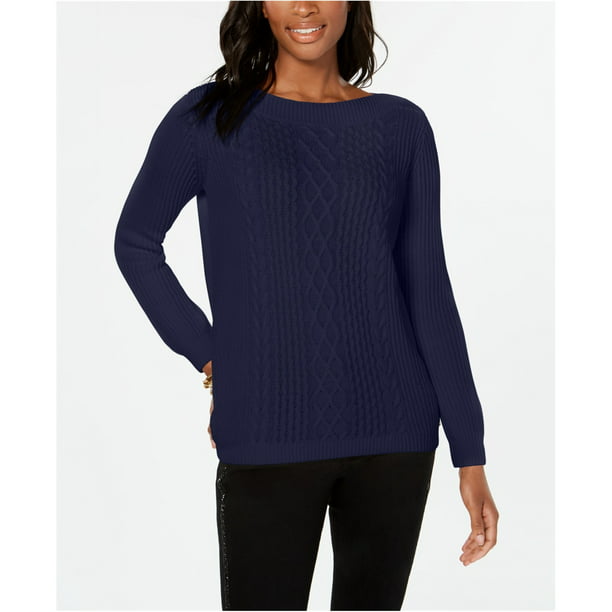 Tommy Hilfiger Cable-Knit Pullover Sweater, Blue, X-Large