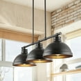 thumbnail image 5 of JONATHAN Y Asher 36" 3-Light Industrial Farmhouse Iron Linear LED Pendant, Oil Rubbed Bronze, 5 of 9