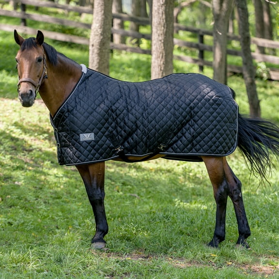 TuffRider Kozy Komfort Two Stable Blanket-420 D 200 gms of fill- Black- 69