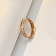 thumbnail image 1 of Anillo de pareja para hombre y mujer, sencillo, con estrellas del cielo, destellos de color, doble fila, anillo de cola, dedo índice, moda, anillo de joyería de moda, 1 of 1