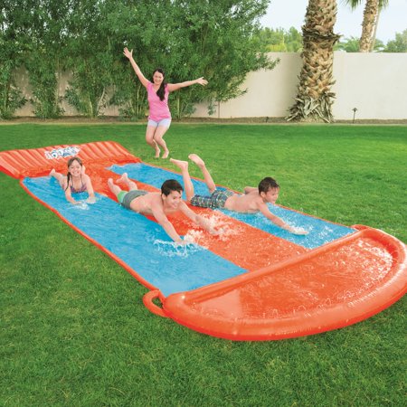 h2ogo triple water slide with speed ramp