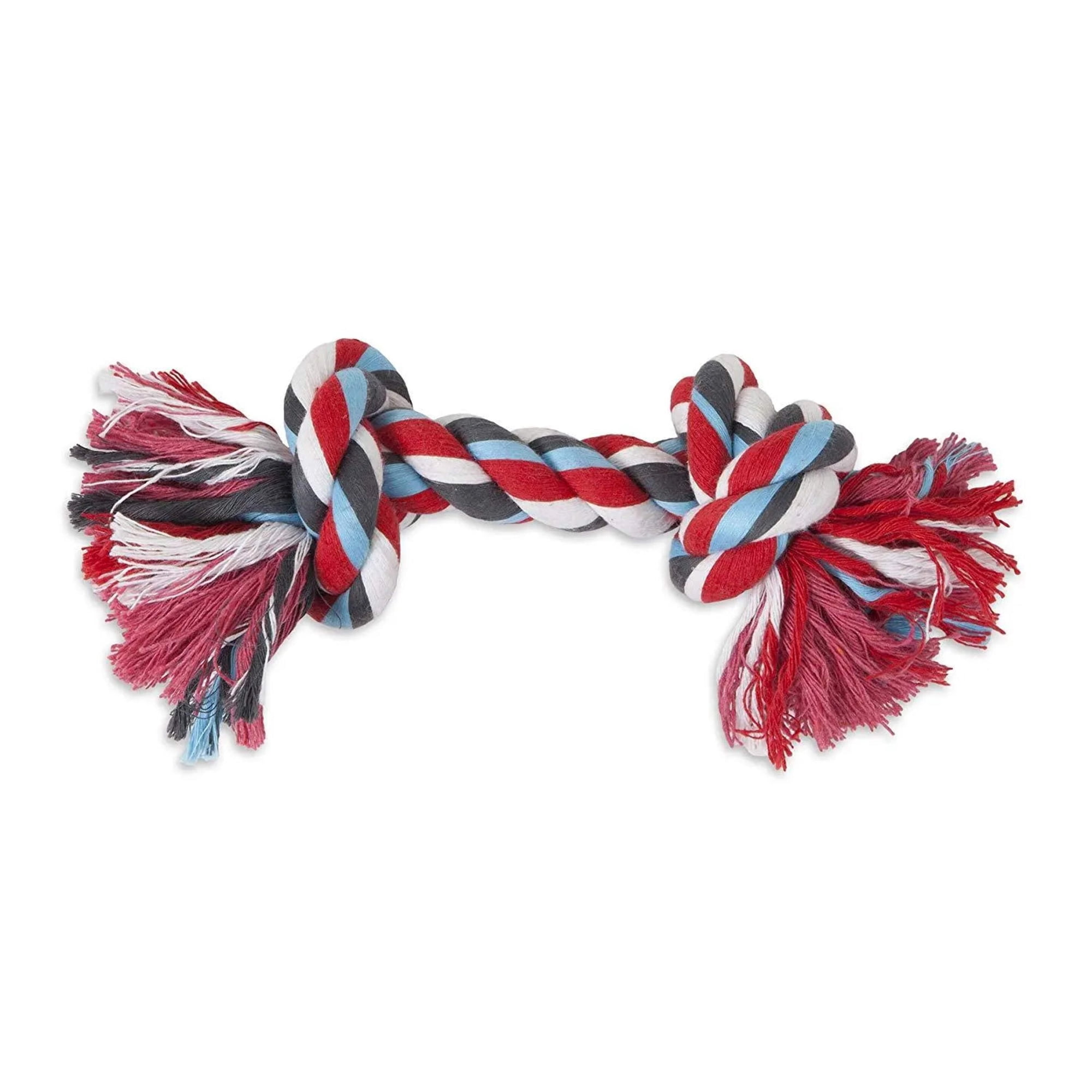Petmate Booda Two Knot Rope Bone Multicolored LG