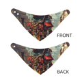 thumbnail image 3 of Rateoe Tribal Futuristic Warrior Print Pet Scarf for Dogs and Cats – Stylish Reflective Design, Breathable & Durable Pet Bandana with Quick-Release Buckle-Small, 3 of 5