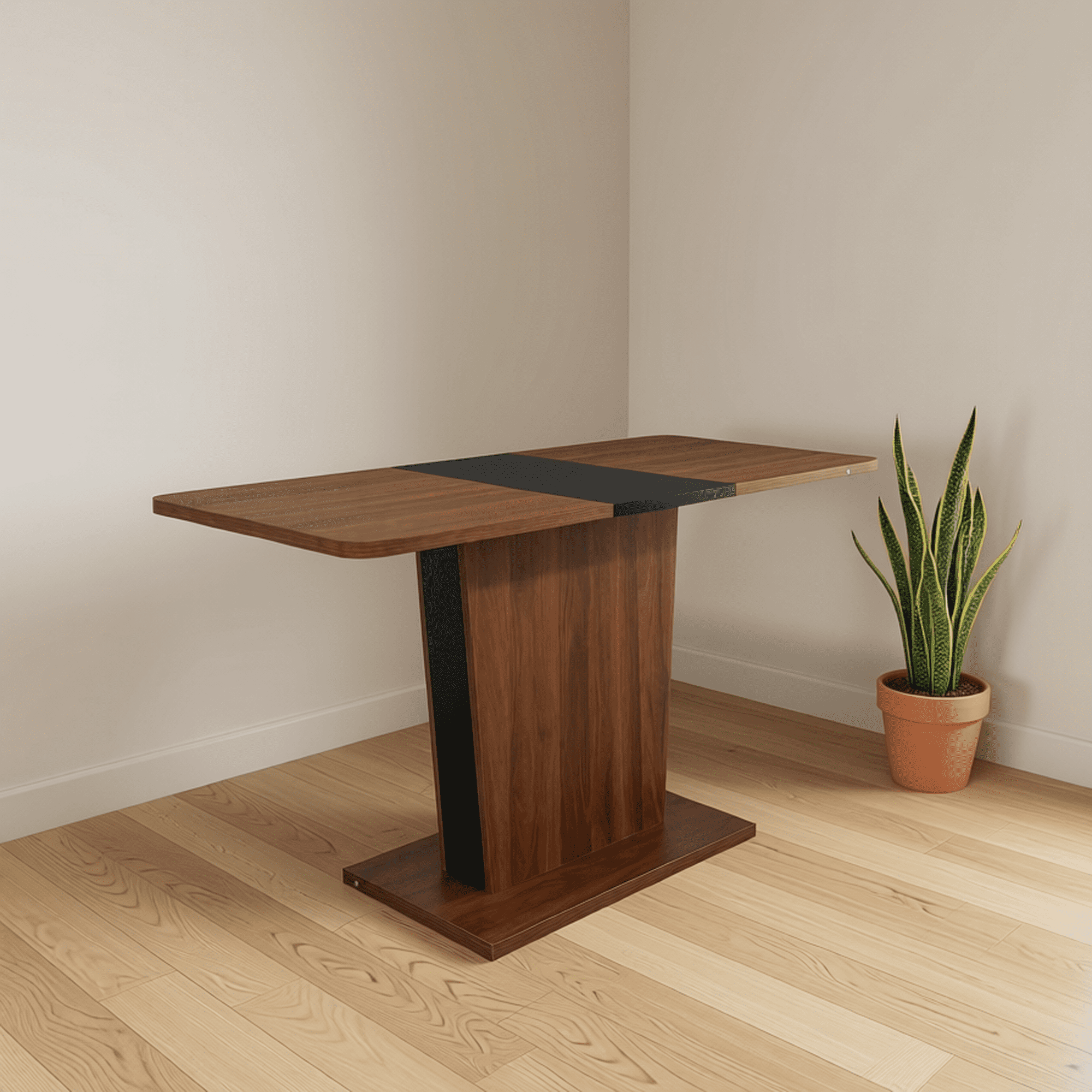 Modern Extendable Dining Table, Rectangular Expandable Kitchen Table ...
