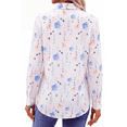 thumbnail image 5 of Fantaslook Womens Button Down Shirts Boho Floral Printed Long Sleeve Blouses Business Work Shirt Dressy Casual Loose Tops, 5 of 10