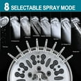 thumbnail image 3 of Cerypsa Double Shower Head with Built-in Valve, High Pressure 8 Setting Dual Shower Head-Chrome, 3 of 5